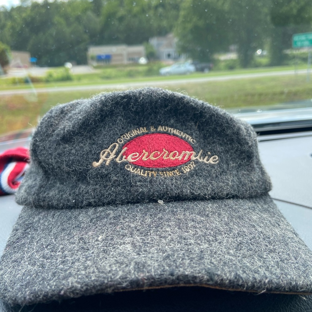 Vintage Fuzzy Abercrombie & Fitch Cap Hat Baseball